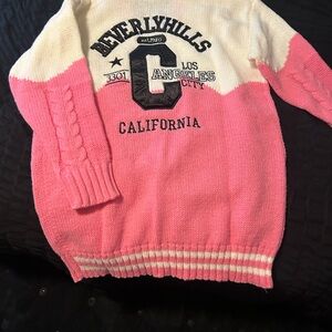 Never been worn Pink and White Women's Sweater